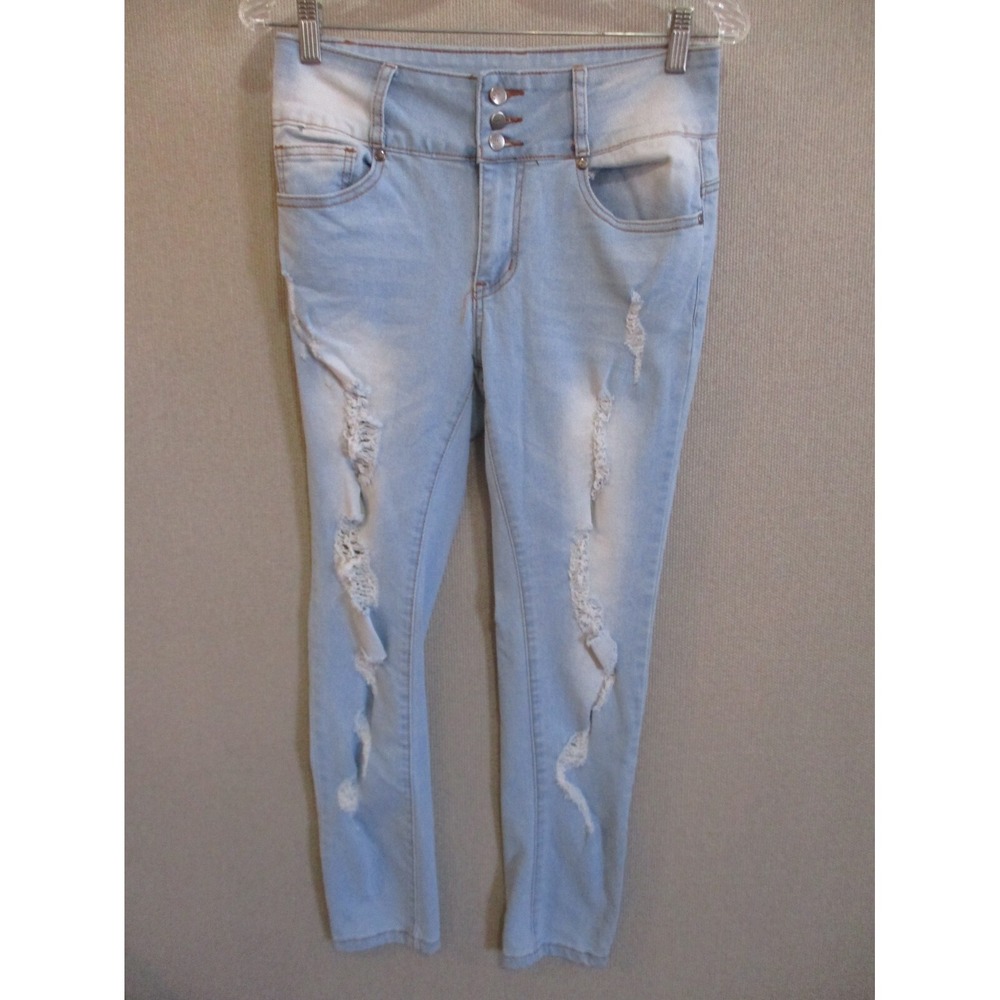 Between Us Distressed Light Wash Jeans Size 11